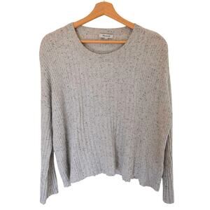 Madewell Merino Wool Blend Rib Knit Top Small